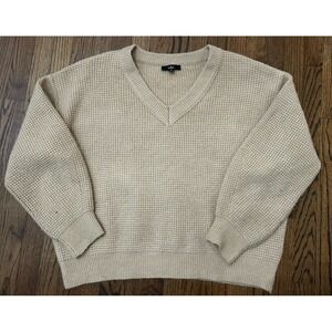 Lulus Women's Waffle Sweater Size XL